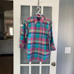 Chaps No Iron Blouse - 3/4th Sleeve